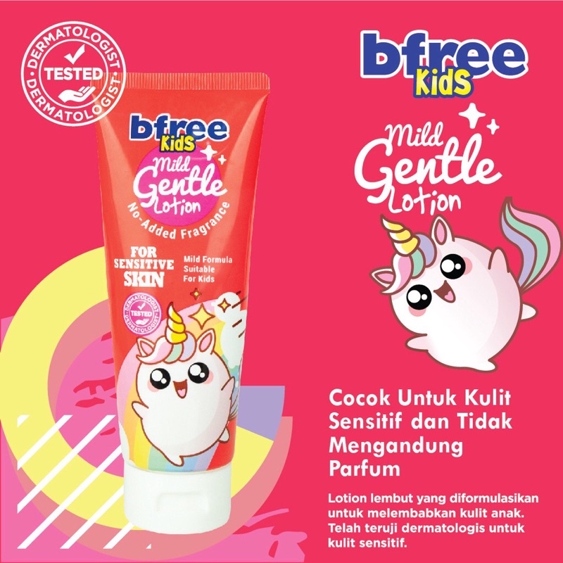 BFREE LOTION KIDS 100 ML DAILY MILD GENTLE SUNSCREEN BED