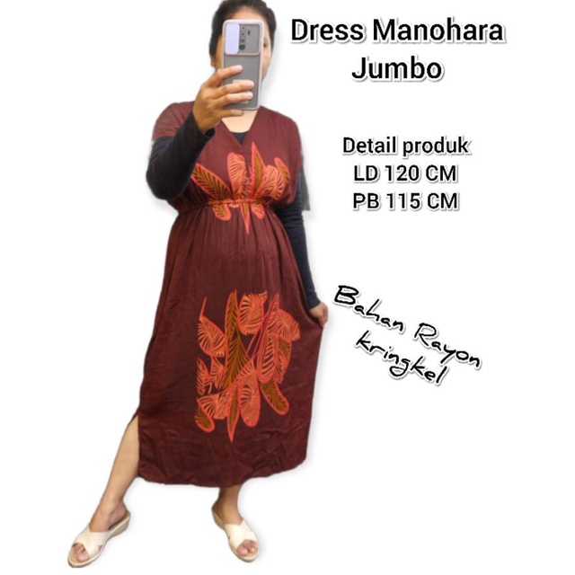 DRESS MANOHARA PANJANG KRINGKEL JUMBO BALI