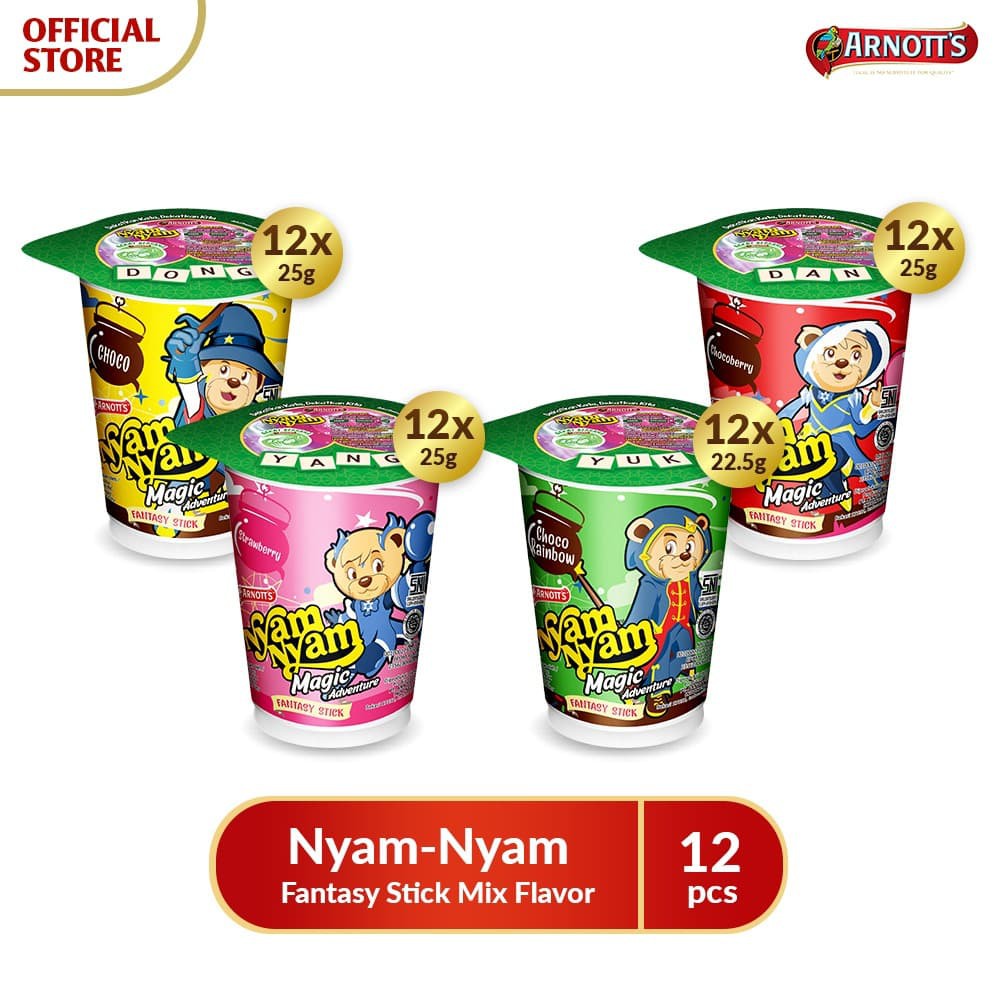 

PROMO ARNOTT'S NYAM-NYAM FANTASY STICK MIX FLAVOR TERMURAH