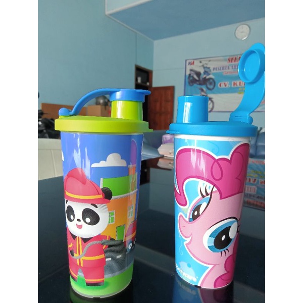 Pony tumbler / fun tumbler Tempat minum anak Karakter Tupperware/Tumbler Tupperware