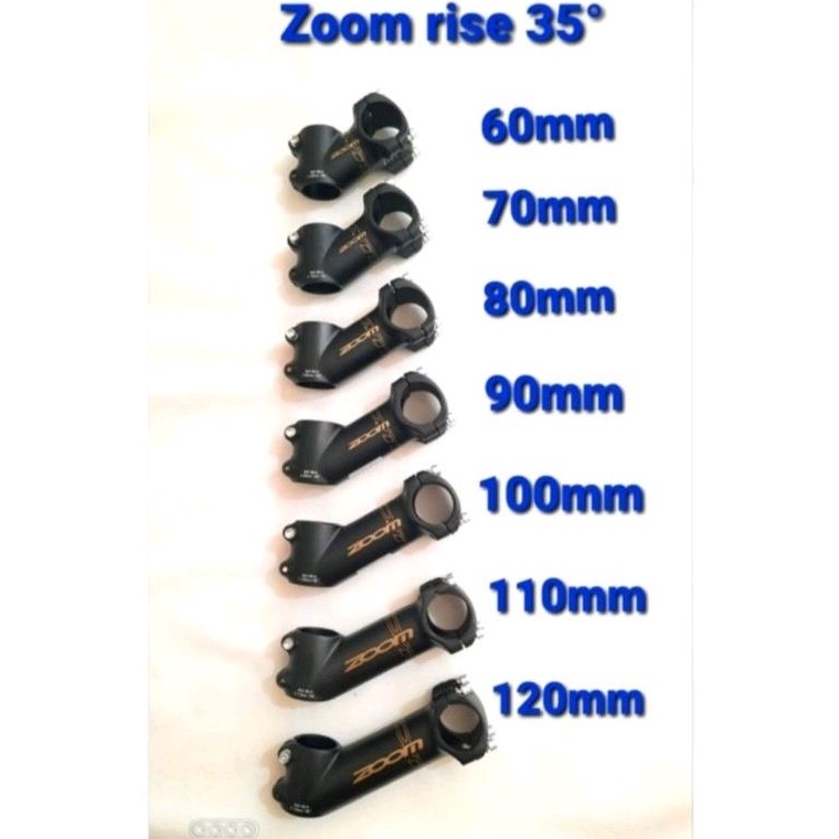 Stem Zoom Rise 35° Panjang 60mm - 120mm