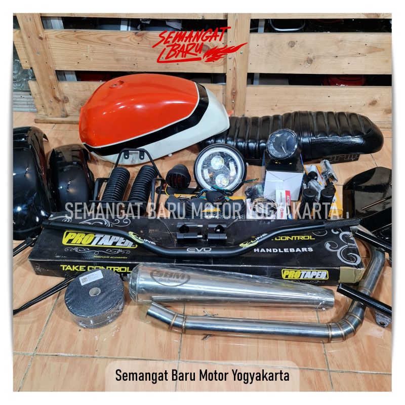 PAKET CUSTOM SCRAMBLER JAPSTYLE FULLSET ORANGE CLASSIC JAPSTYLE DLL