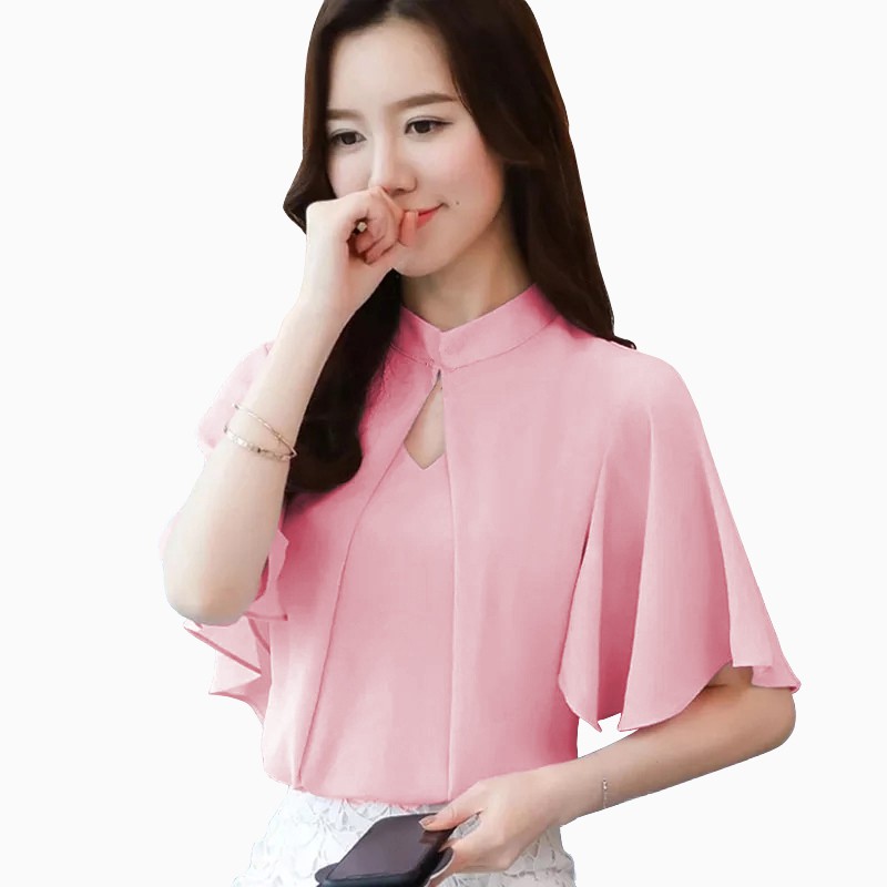 Blus Lengan pendek gaya korea model terbaru - XSHOP New Yuki