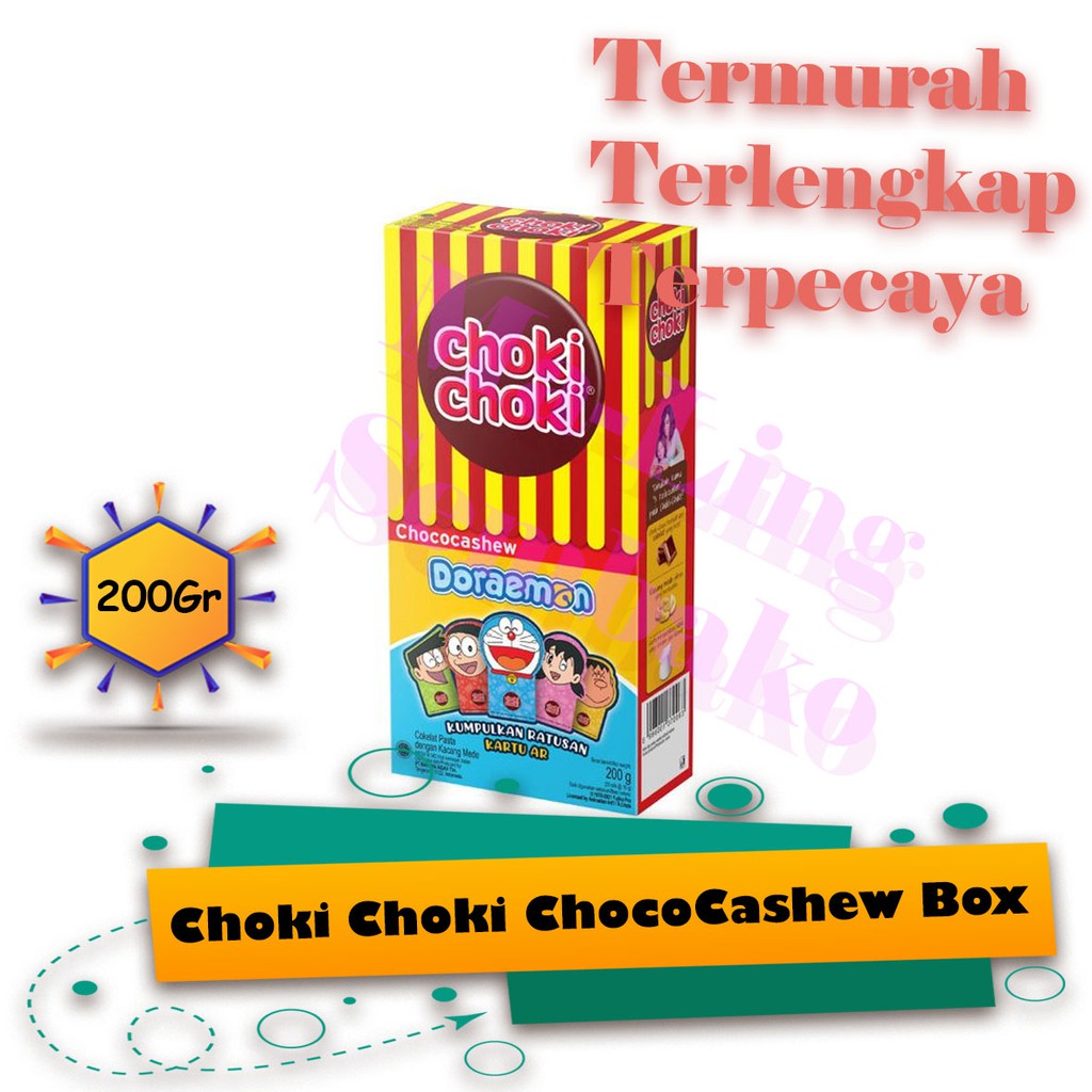 

CHOKI CHOKI CHOCO CASHEW BOX ISI 20, Cokelat, Snack, Cemilan, Makanan Ringan