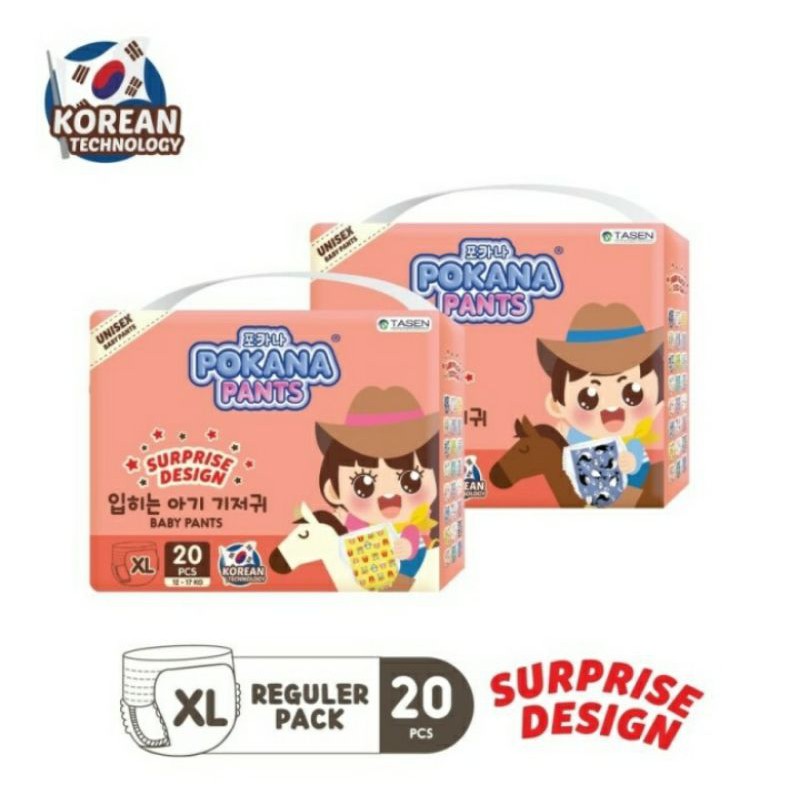 Pokana Pants XL 20 popok bayi pokana