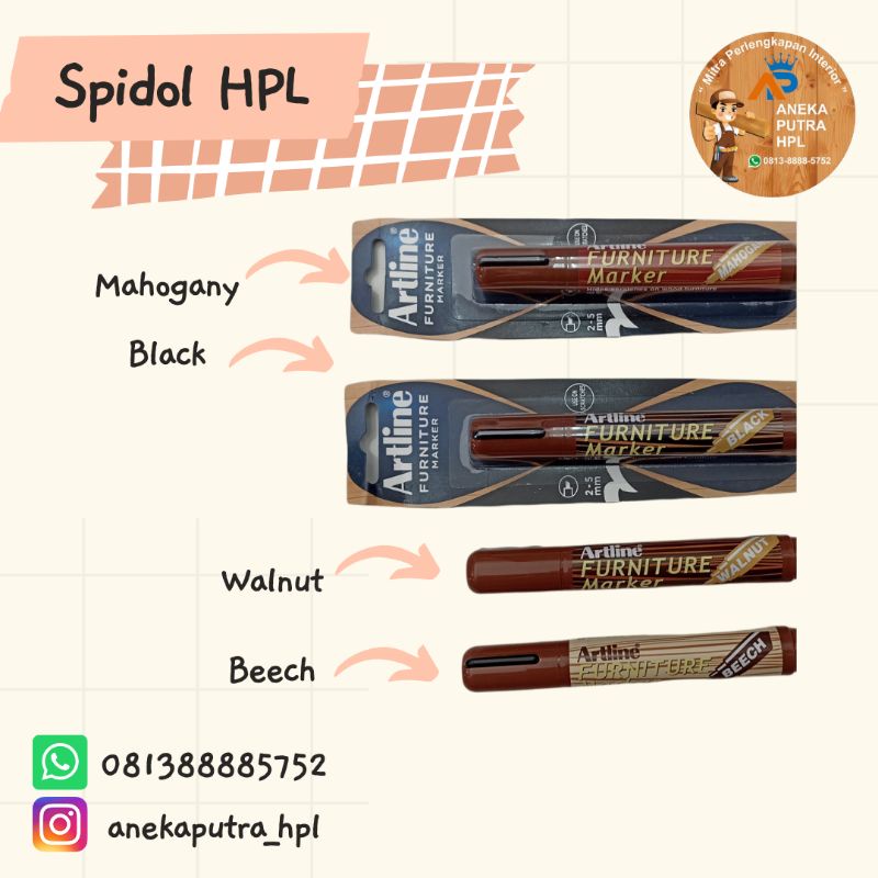 

Spidol Furniture Marker Artline | Spidol HPL