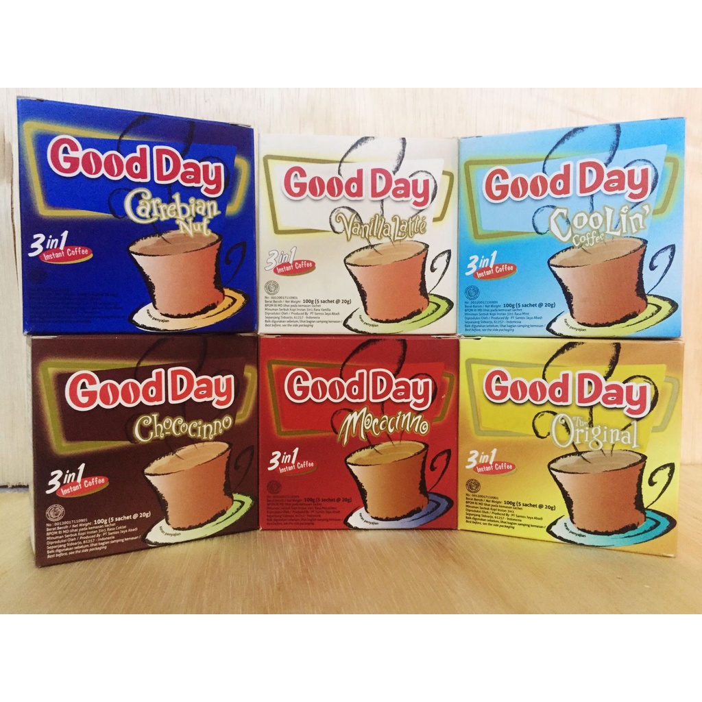 

Good Day 3 in 1 isi 5 sachet (@10gr)