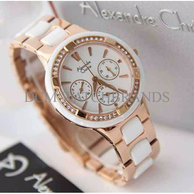 ALEXANDRE CHRISTIE AC2299 WHITE ROSEGOLD ORIGINAL HWZR