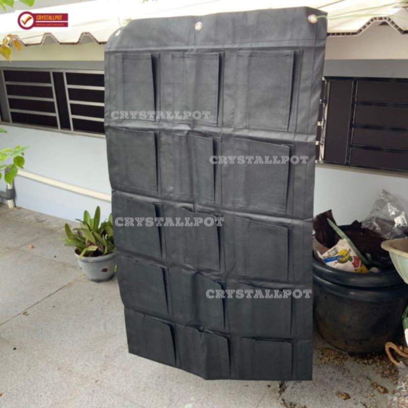 Vertical garden TOB pot kantong( Wall Planter Vertikultur 15 kantong)