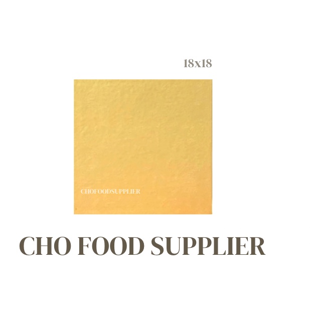 

CAKE BOARD EMAS / TATAKAN KUE WARNA EMAS 18X18 (1 PCS)