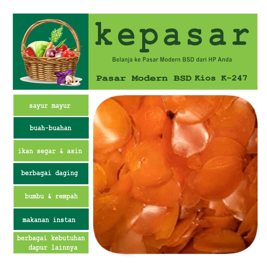 

Kerupuk merah mentah 250 g