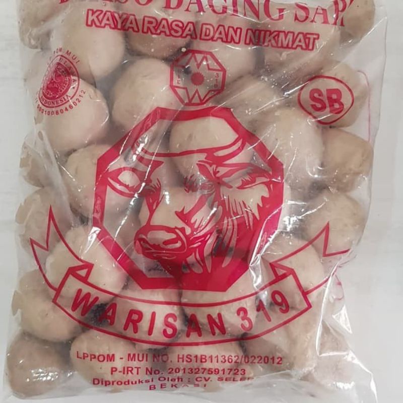 

Bakso warisan 319 SB daging sapi isi 50