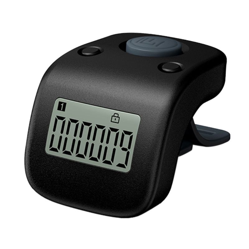 Gro Digital LCD Finger Ring Tally Counter 6 Digit Bead Prayer Counter Clicker