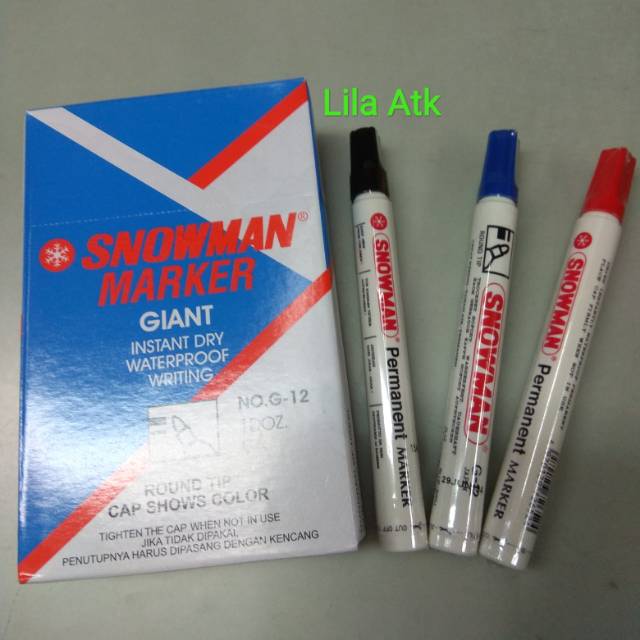 

Spidol Snowman Permanent Marker