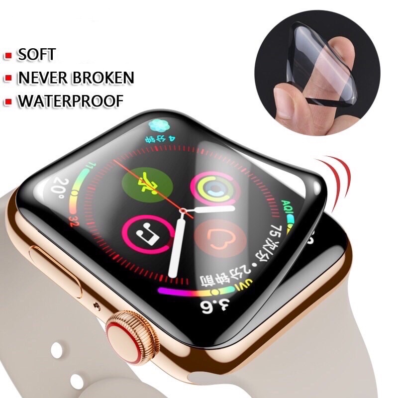 cakupan penuh 3D melengkung lembut film pelindung layar kompatibel untuk Apple Watch 45mm 41mm 44mm 40mm 42mm 38mm Seri 8/7/SE/6/5/4/3/2/1