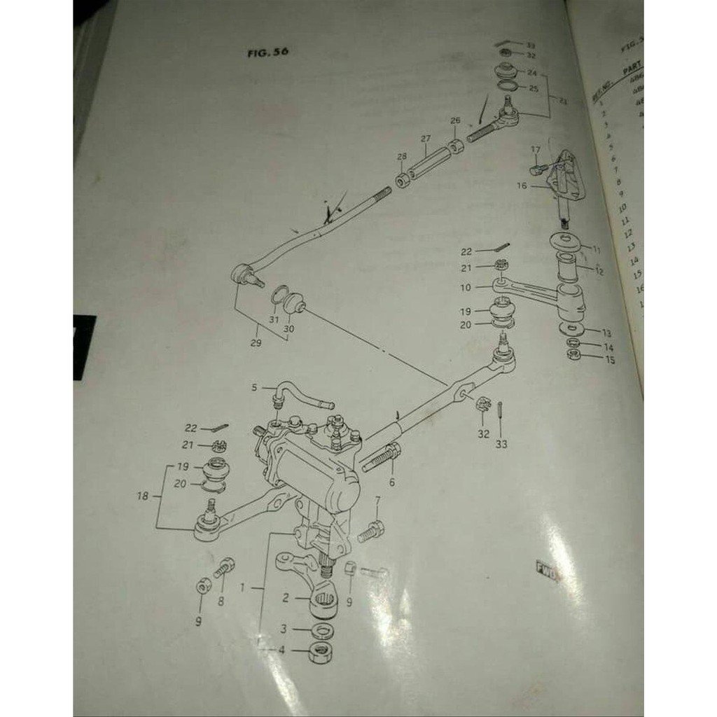 Tie rod set suzuki vitara escudo sidekick
