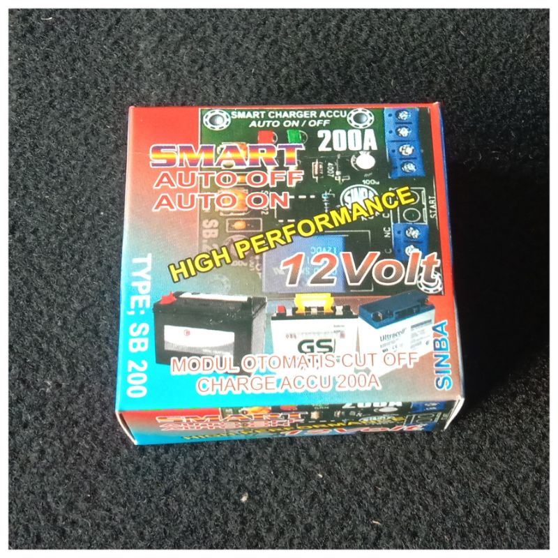 Kit Modul Otomatis Smart Charger Aki 12v 200A Original Cas Accu Pintar