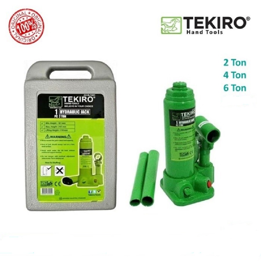 Tekiro Dongkrak Botol 2 4 6  Ton Hidrolik Hydraulic Bottle Jack Mobil Tekiro Tool