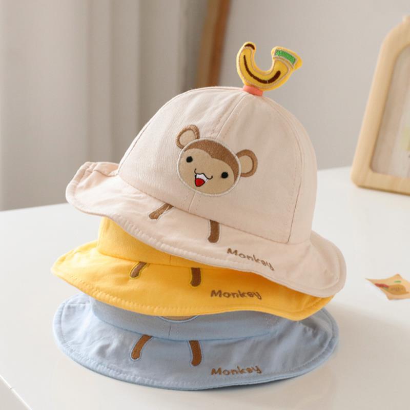 Topi Bundar Bucket anak balita cewek perempuan Motif MONYET
