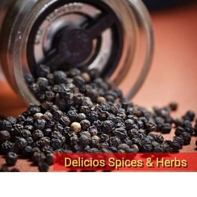 

Biji Lada Hitam Utuh Bangka Super Bersih /Black Pepper Whole 100gram