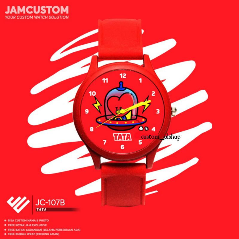 jam tangan BT21 BTS edition tata | cooky | chimmy | koya | shooky | mang | rj | van