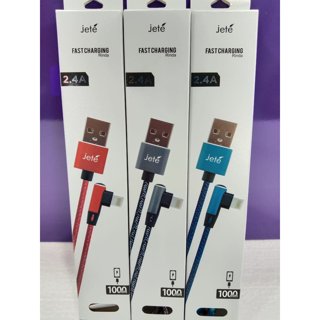 KABEL CHARGER JETE RINDA FOR IPHONE/MICRO/TIPEC