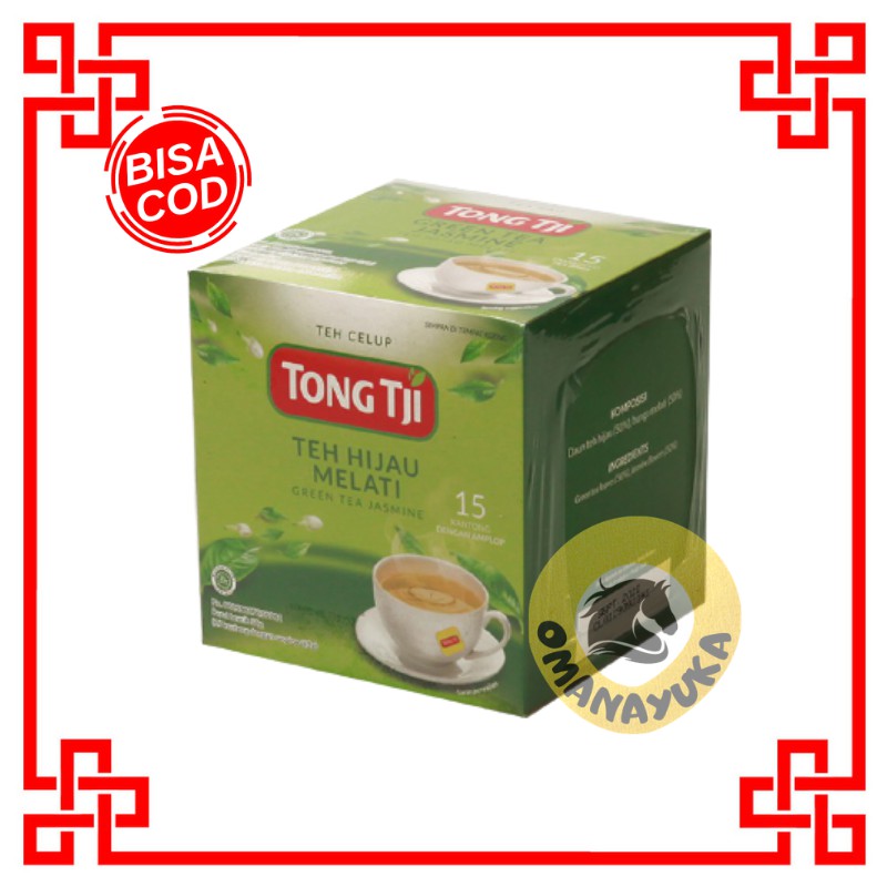 

Tong Tji Green Tea Jasmine 1 pack isi 30 gram ( Tea Bag/ Teh Celup dgn Amplop )