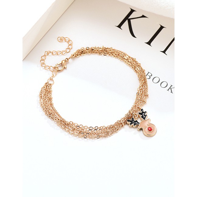 LRC Gelang Tangan Fashion Color Christmas Bracelet D18688