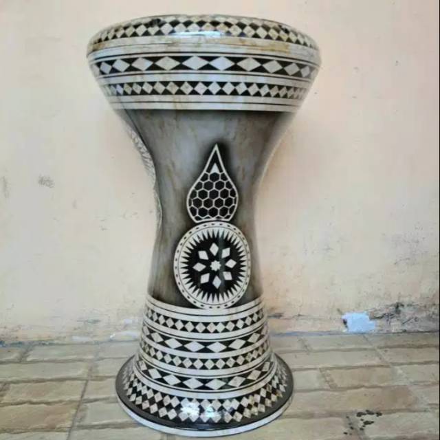 Darbuka ukuran 8 inch mika power beat motif Mesir AZ Zahir aha Emin alexandria percussion d