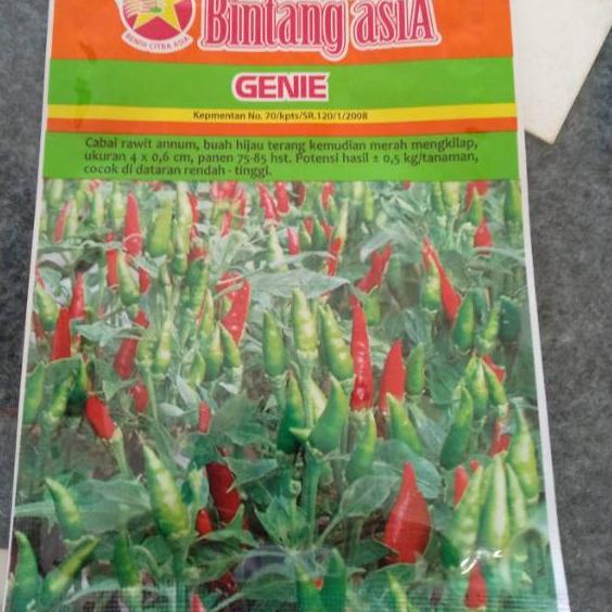 [【Penjualan Terbaik】✅COD]Benih/Bibit cabe rawit Genie 10gr/rawit hijau