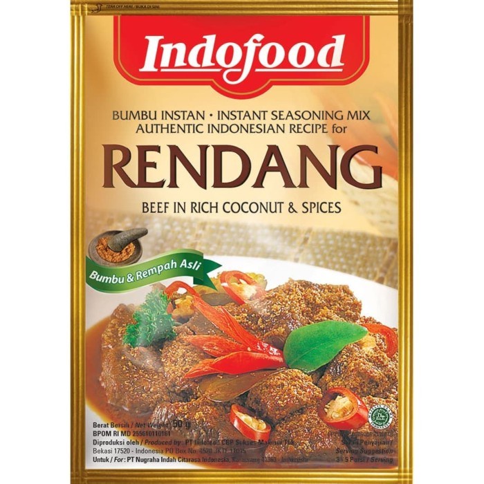 

Bumbu Indofood Rendang 50G (1 Box Isi 24 Pcs) Terlaris 090