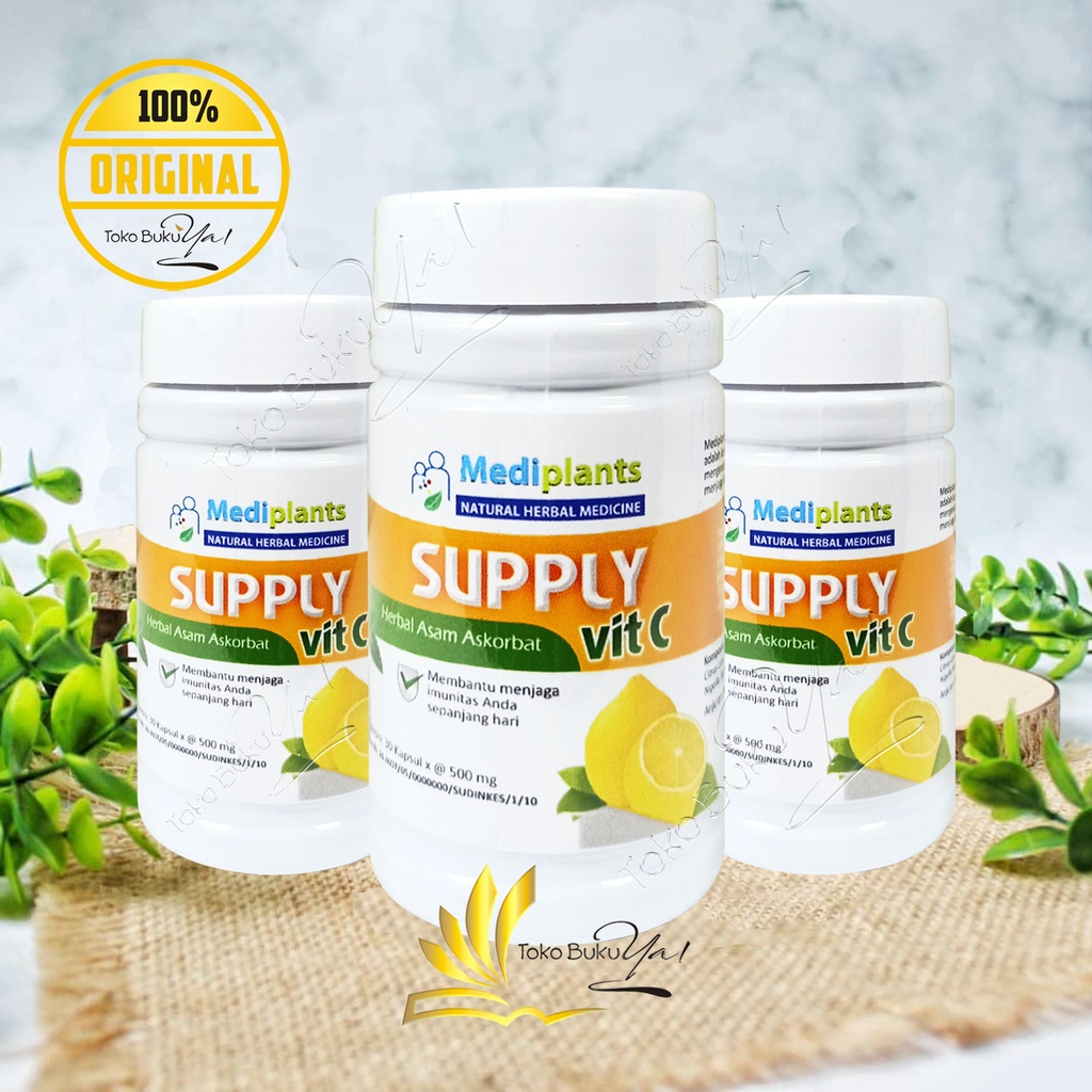 Mediplants Supply Vit C Asam Askorbat Isi 30 Kapsul