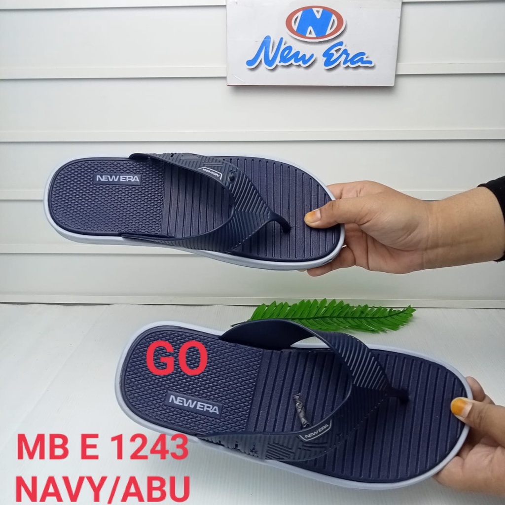 gof NEW ERA MB-E 1243B SANDAL JAPIT Pria Sendal Karet Pria 40/44