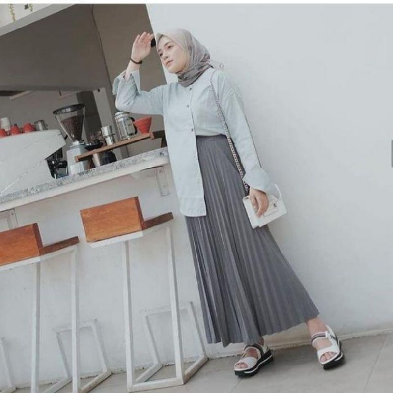 ROK PLISKET PREMIUM •ROK LIPATAN BESAR •ROK MURAH KEKINIAN