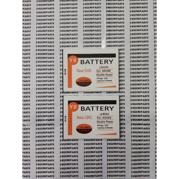 BAT BATTERY BATERAI BATRE ADVAN NASA 5202 L24U03 Y8 DOUBLE POWER