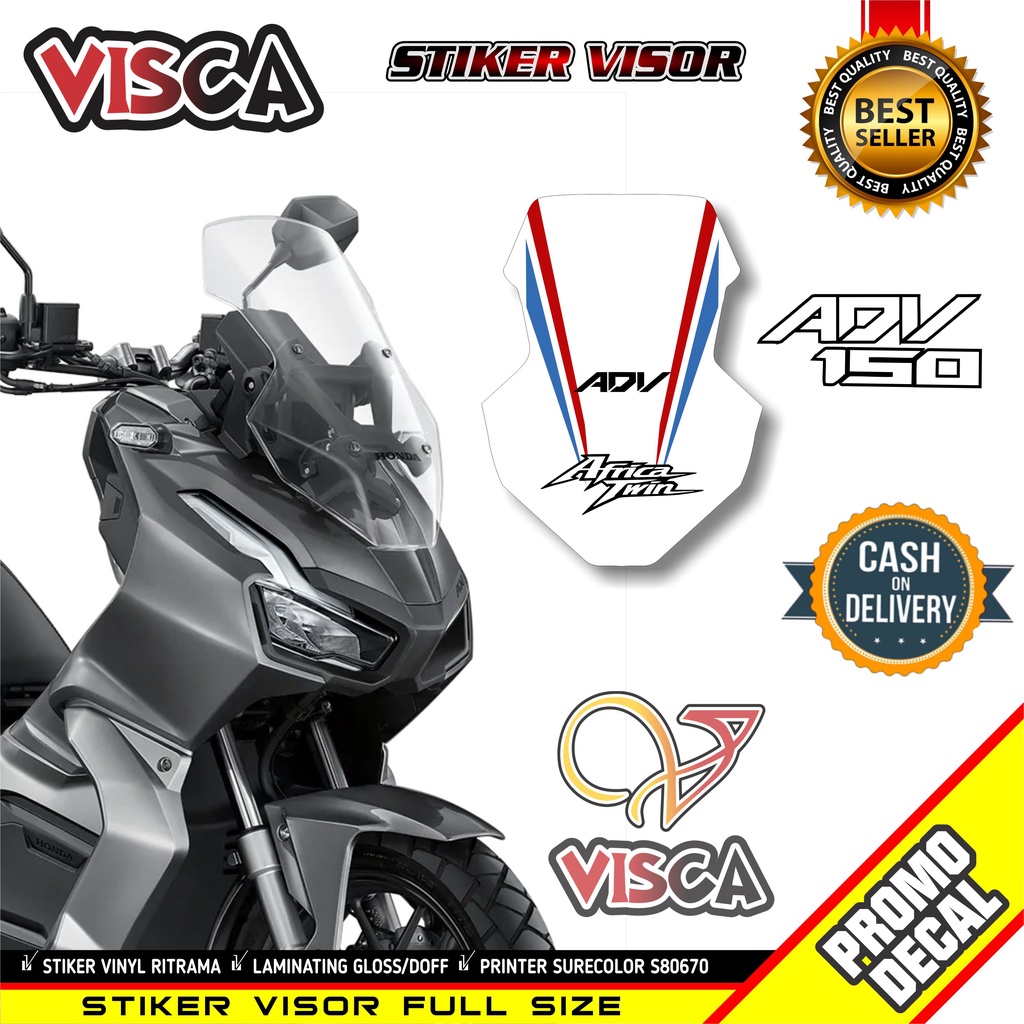 Stiker Visor Adv 150 Sticker Adv 150 Stiker Motor Adv 150 Stiker Visor Motor Honda Adv 150 Africa tw