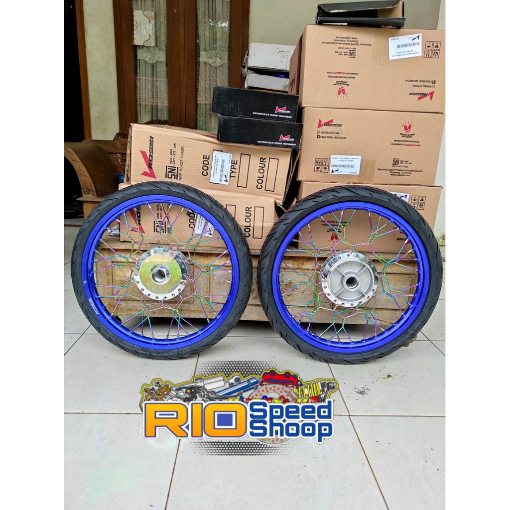 Velg Jari Jari Stell Ulir Kepang Vixion New Atau Vixion Old Full Set Plus Ban