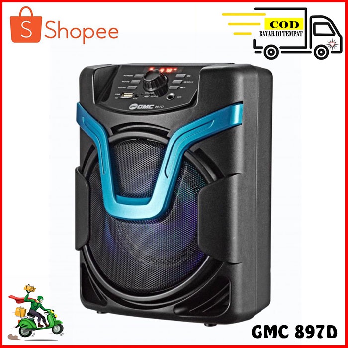GMC speaker Meting portable 897D bluetooth promo
