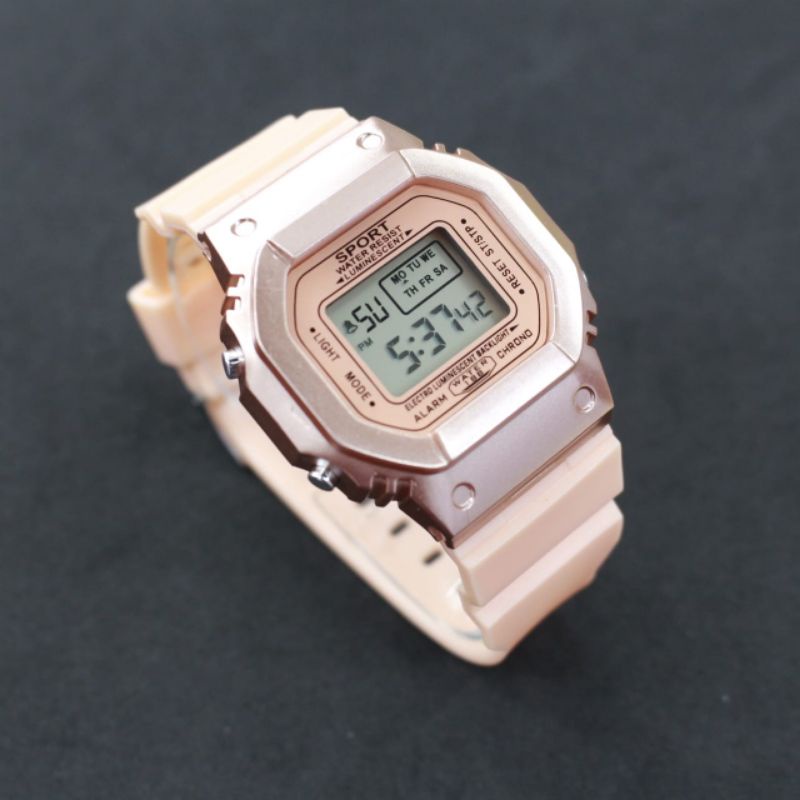 JAM TANGAN WANITA DIGITAL FASHION KOREA STYLE DIGITAL SPORT