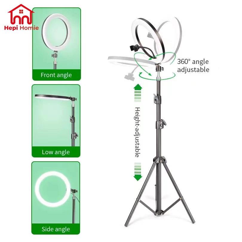 [HH] RING LIGHT LED 26CM LAMPU RINGLIGHT 26 CM MAKE UP VLOG TIKTOK LIVE SELFIE 10 INCH + TRIPOD