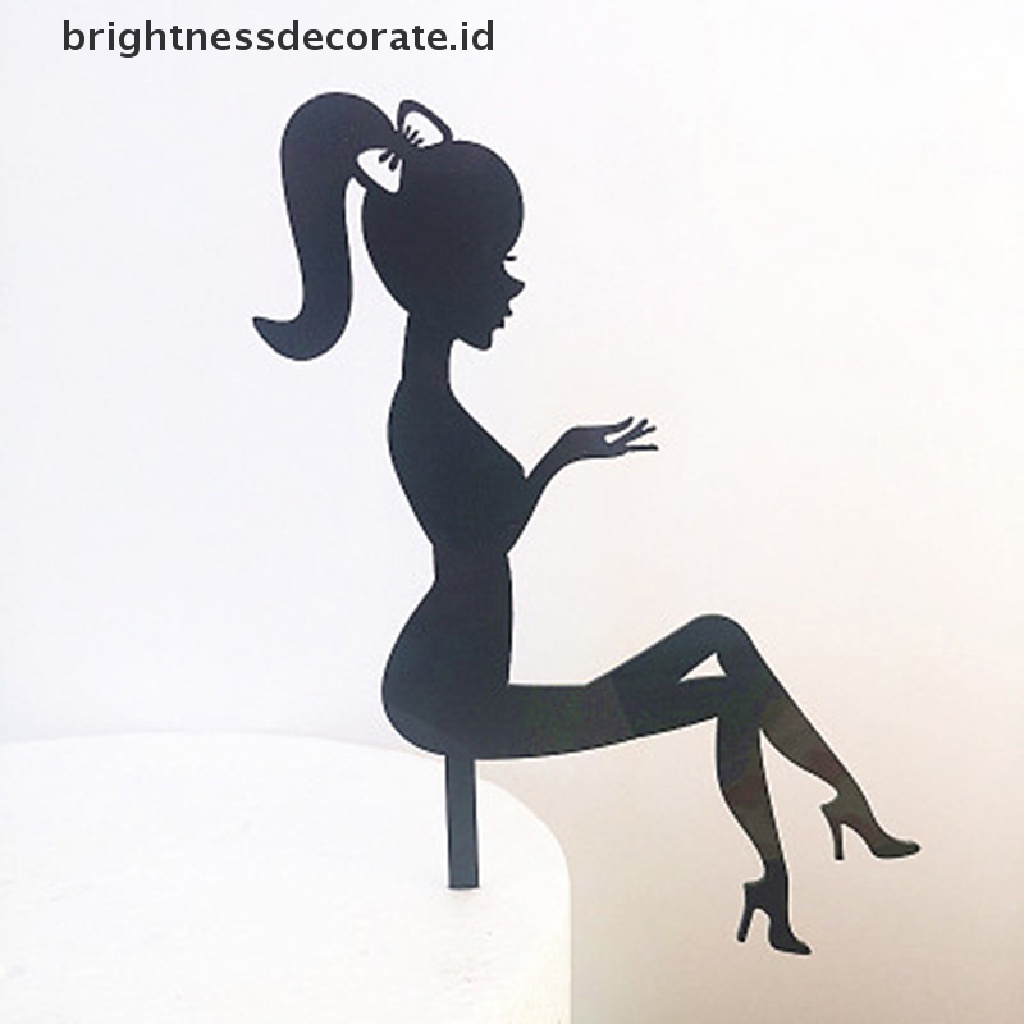 Topper Kue Desain High Heels Bahan Akrilik Untuk Pesta Pernikahan