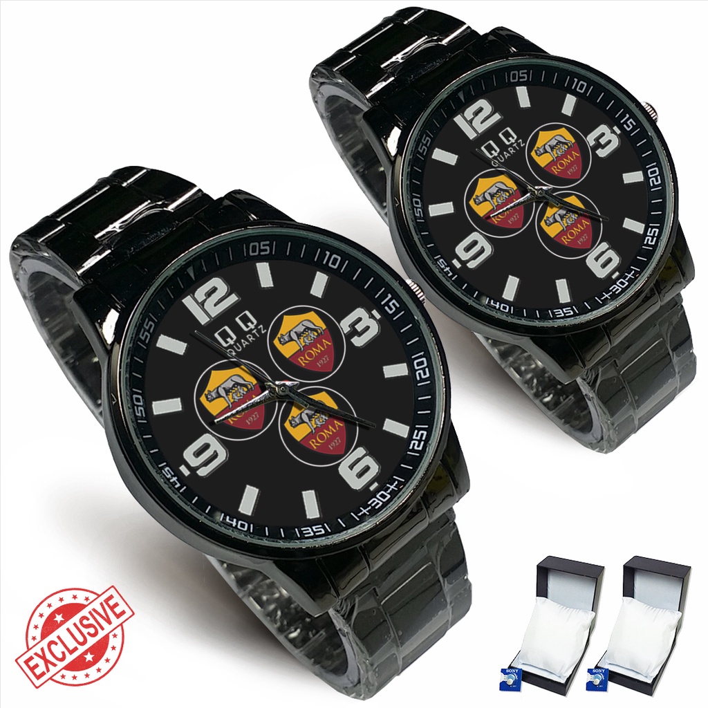 Jam Tangan Rantai Couple AS ROMA (Keren)