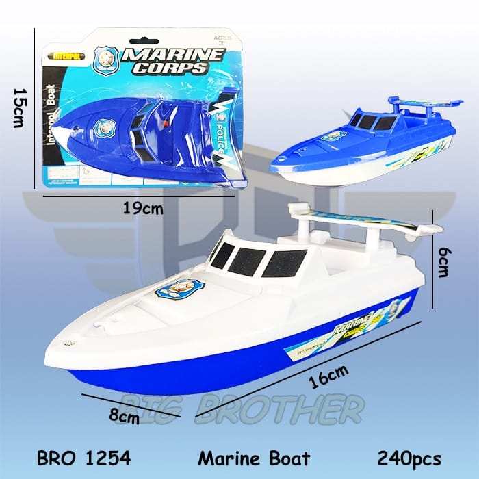 Mainan Speed Boat Kapal Laut Perahu Layar Kapal Pesiar Jalan di Air BRO1254