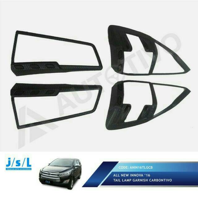 Garnish Belakang Innova Reborn/Garnish Lampu Belakang Karbon
