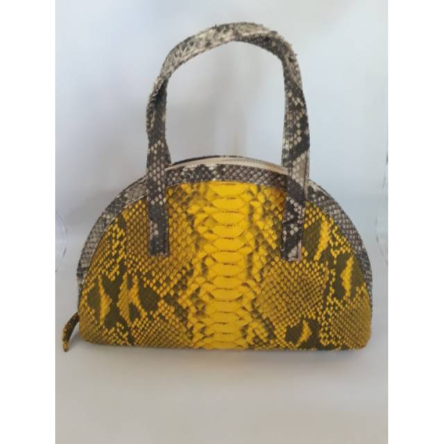 DOMPETKULITJAMBI || TAS KULIT ULAR PHYTON ASLI OVAL