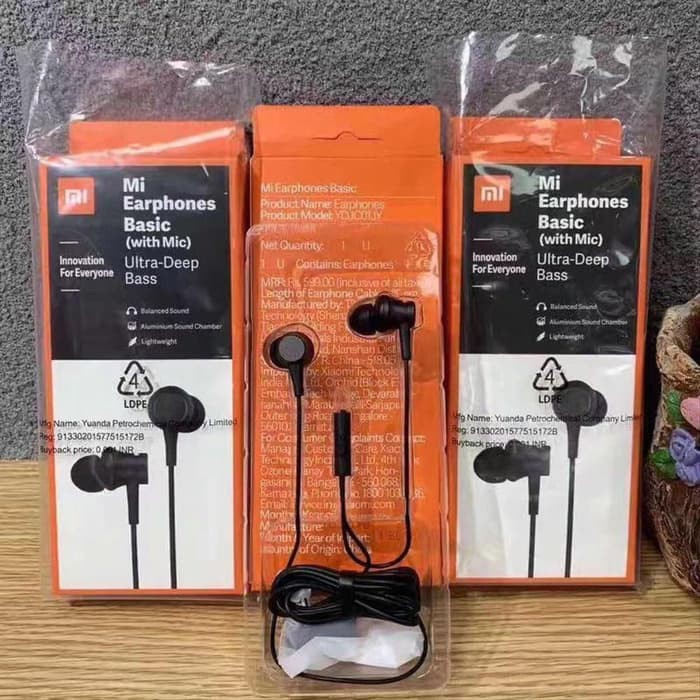 Headset Xiaomi Mi6 Handsfree Handsfre Handset Hf Earphone Henset