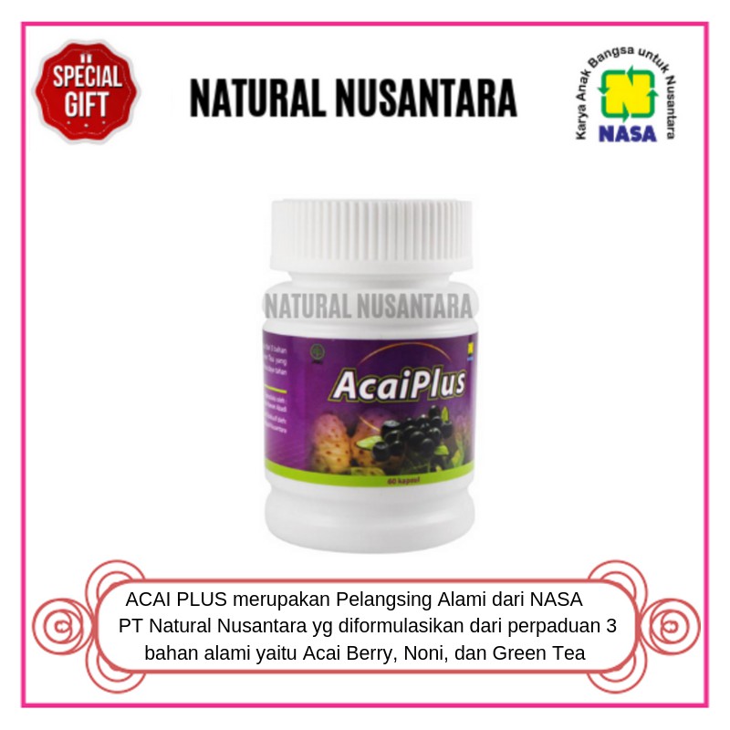 Acaiplus Nasa / Acai Nasa / Penurun Berat Badan / Berat Badan Ideal / Produk Herbal Nasa / Original