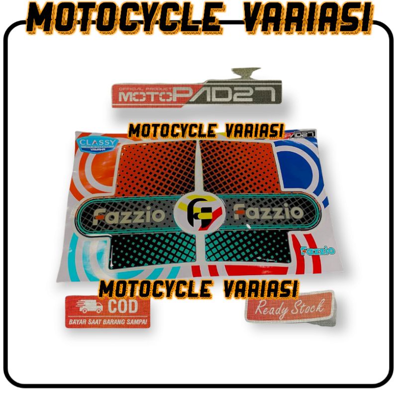 Motopad27 Sticker resin timbul stiker Body samping Yamaha fazzio premium