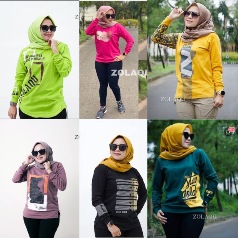 KAOS ZOLAQU/ATASAN ZOLAQU/ZOLAQU TERBARU/ATASAN WANITA