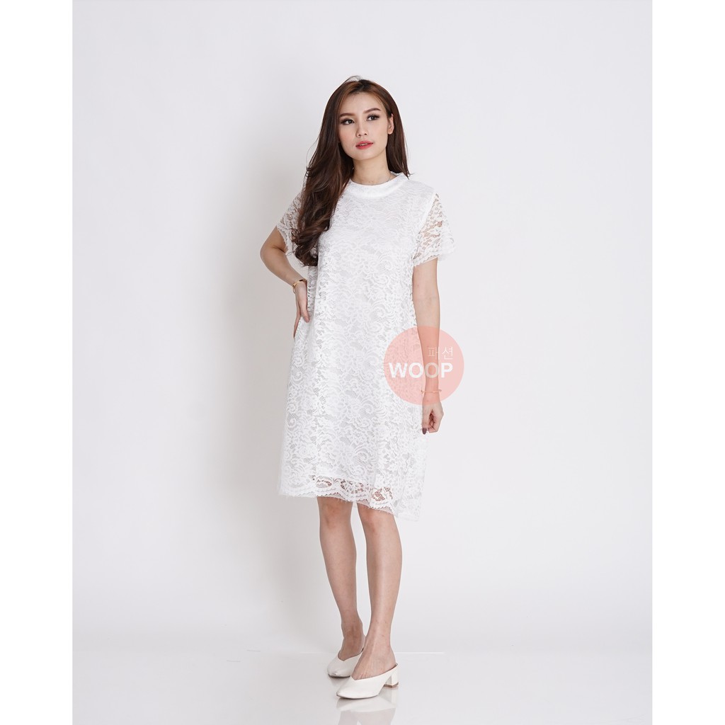 Majestic lace dress pakaian wanita